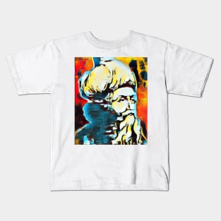 Ibn Arabi Abstract Portrait | Ibn Arabi Artwork 2 Kids T-Shirt